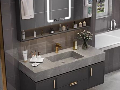 巖板膠應用于巖板一體盆